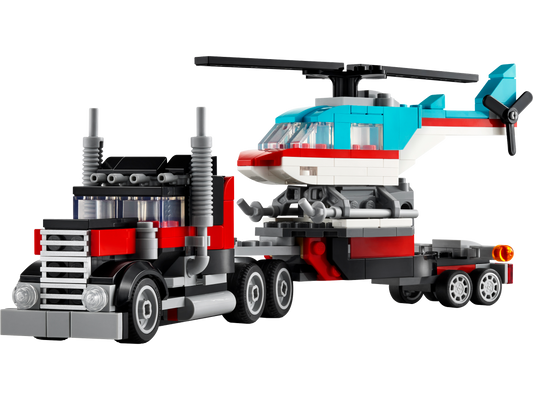 Flatbed Truck with Helicopter - 31146-WS - 8 PCS per Case