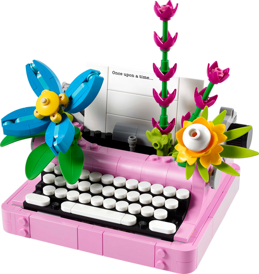 Typewriter with Flowers - 31169-WS - 3 PCS per Case