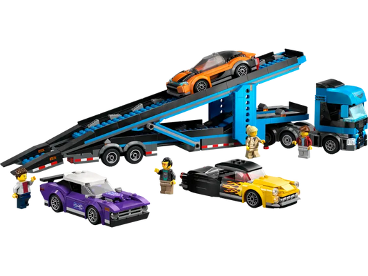 Car Transporter Truck with Sports Cars 60408 -  3 per case - 3 PCS per Case