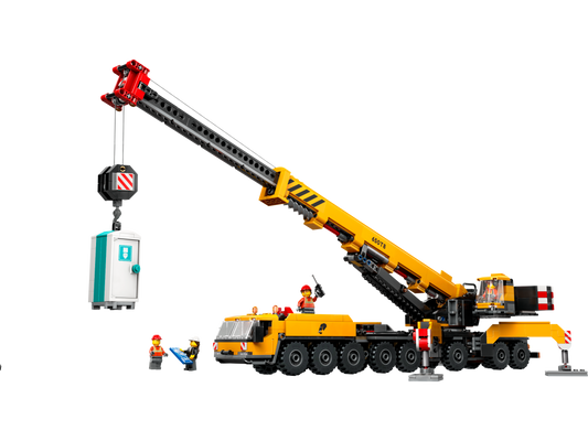 Yellow Mobile Construction Crane - 60409-WS - 3 PCS per Case