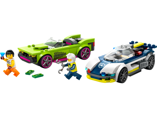 Police Car and Muscle Car Chase - 60415-WS - 6 PCS per Case