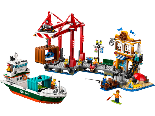 Seaside Harbor with Cargo Ship - 60422-WS - 3 PCS per Case