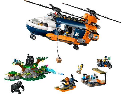 Jungle Explorer Helicopter at Base Camp - 60437-WS - 4 PCS per Case