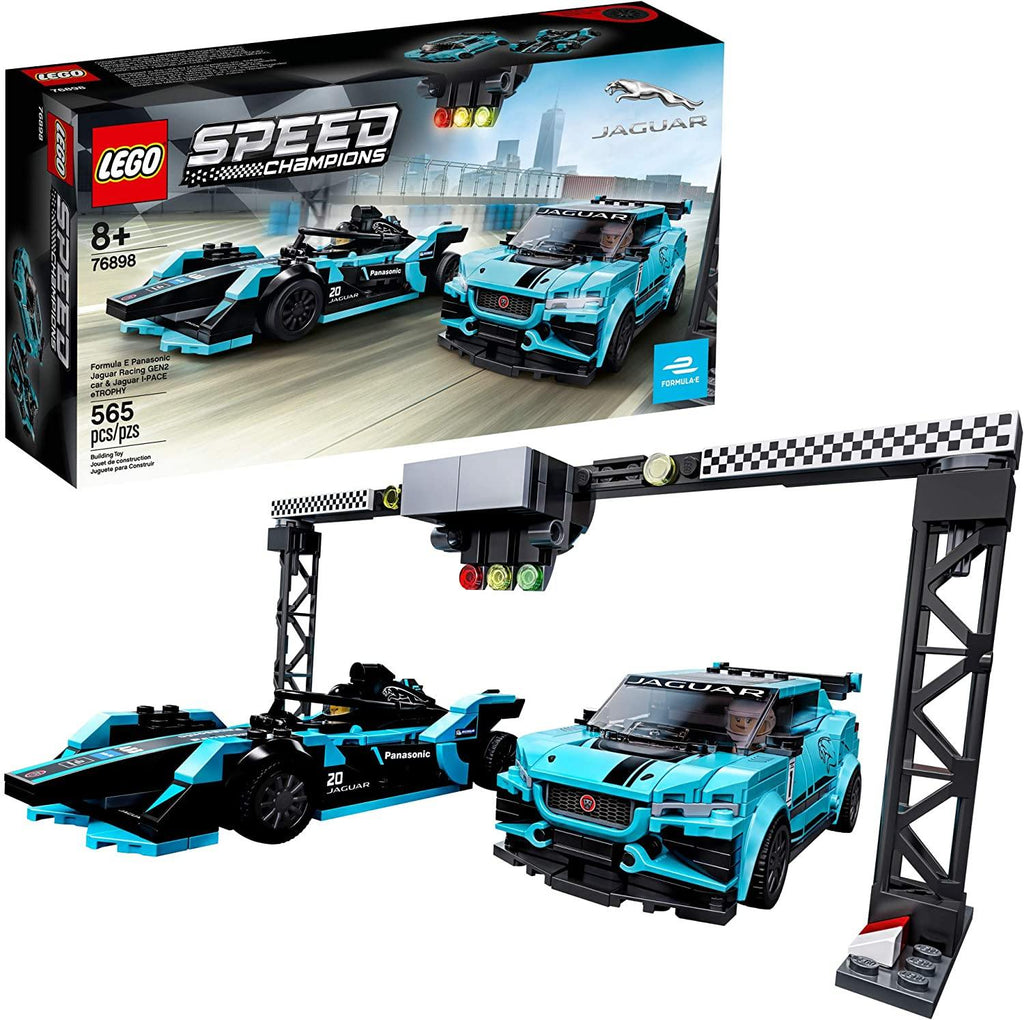 LEGO® Formula E Panasonic Jaguar Racing GEN2 Car & Jaguar I-PACE eTROPHY 76898